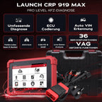 CRP 919 MAX OBD2 Diagnosegerät für alle Fahrzeuge & Marken, 31+ Servicefunktionen (Öl/EPB/DPF/Batterie), ECU-Kodierung, CANFD DoIP