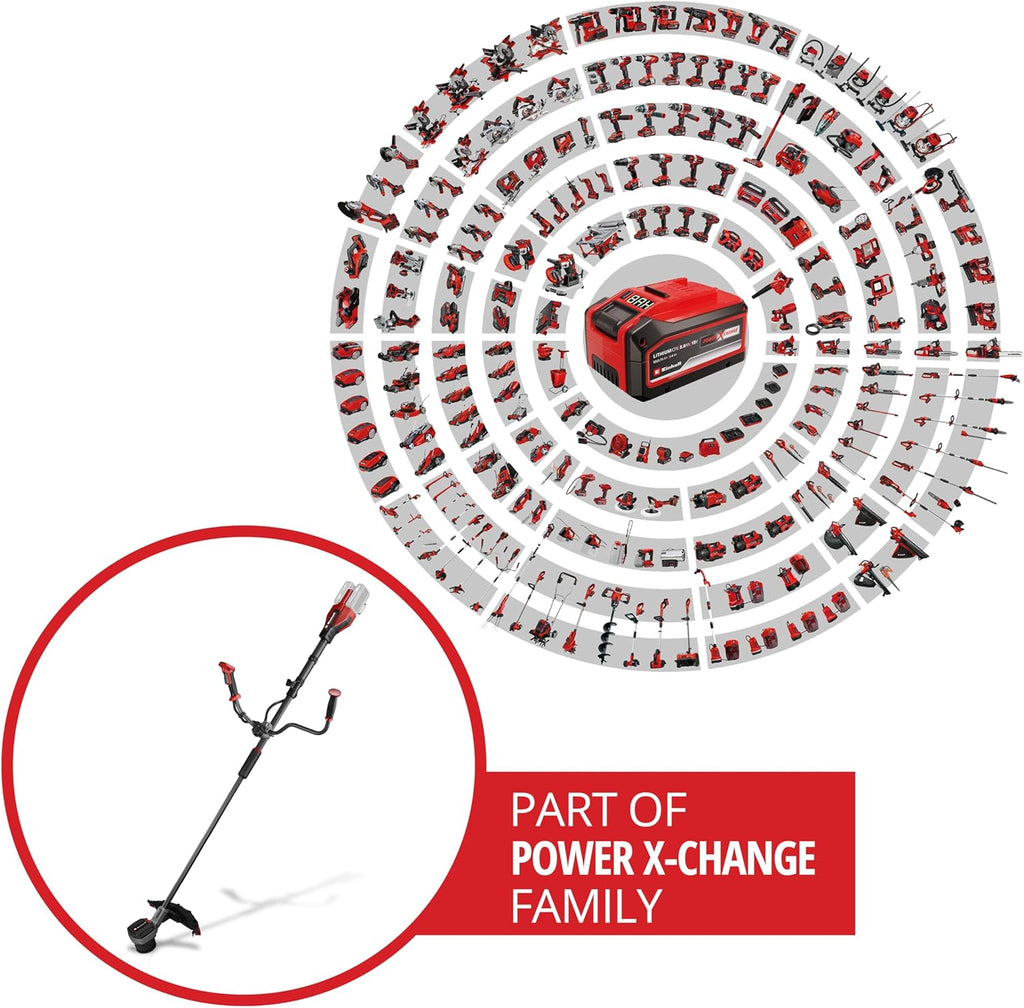 Akku-Sense GP-BC 36/430 Li BL - Solo Power X-Change (36 V, Brushless, 43 cm Schnittbreite, Doppelfaden mit Tippautomatik, 3-Zahn-Messer, ohne Akku)