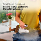 CareStyle 7 IS 7266 VI Dampfbügelstation, FreeGlide 3D Sohle, iCare, iMode, V-Dampf, FastClean, 550g/min Dampfstoß, 2L Tank, 2700W, Weiß-Violett