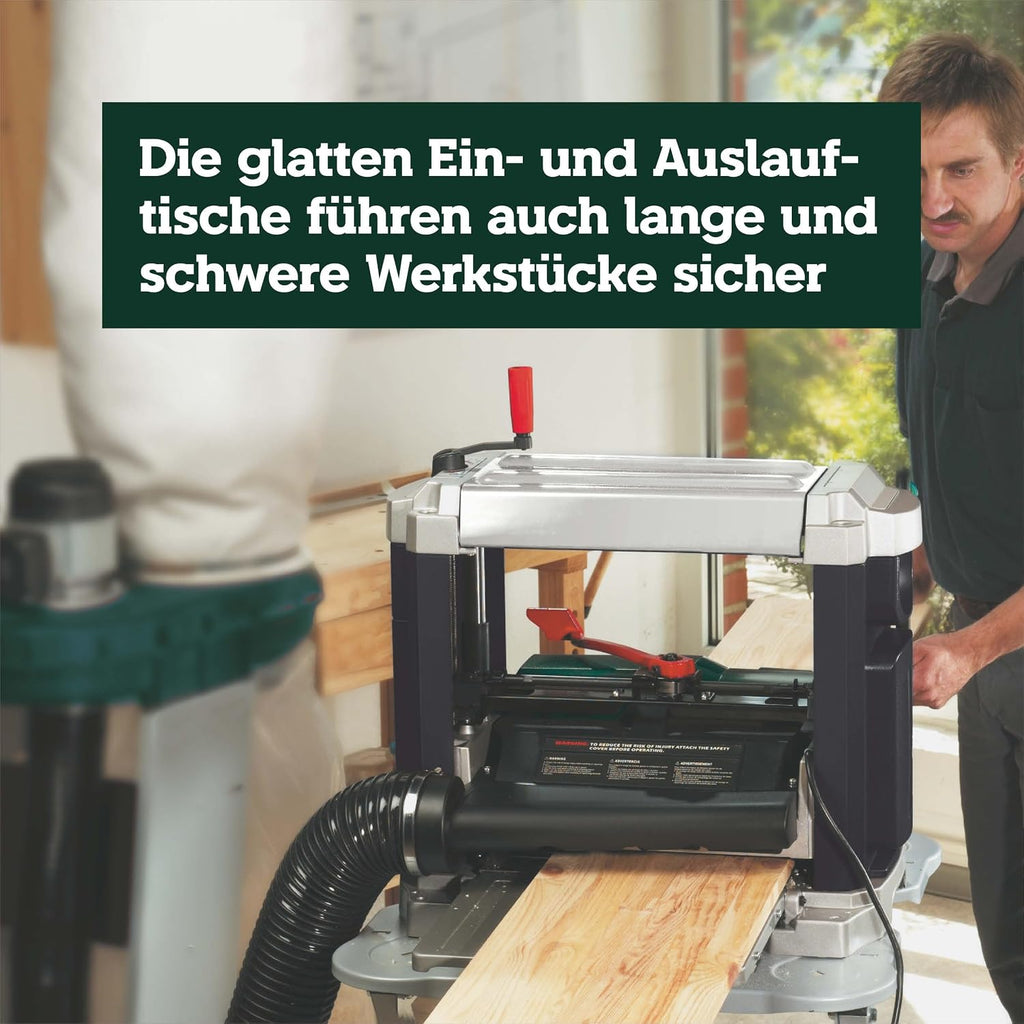 Dickenhobel DH 330 – 0200033000 – Hobelmaschine mit starkem Motor und stabilem Getriebe – Nennaufnahmeleistung: 1800 W