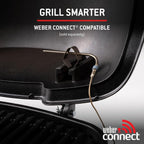 Q 1200N Gasgrill mit Seitentischen,Porzellanemaillierte Gusseisenroste,Deckelthermometer,Hochleistungsbrenner,1290cm² Grillfläche,Midnight Black
