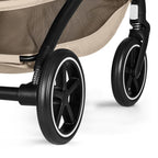 Gold Kinderwagen BEEZY mit Ergonomischer Liegeposition, Ab Geburt bis 4 Jahre (max. 22 kg), Kompakt faltbar, Einhand-Gurtsystem, Magic Black