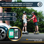 W1 Hoverboard für Kinder, Jugendliche & Erwachsene - APP Steuerung - 2 x 350 Watt Motoren - Self-Balance Funktion - Bluetooth