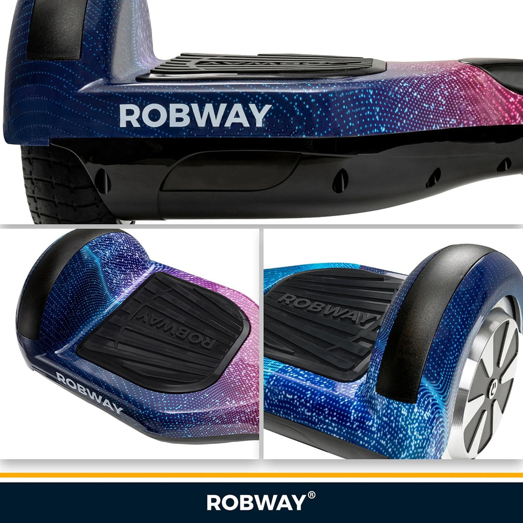 W1 Hoverboard für Kinder, Jugendliche & Erwachsene - APP Steuerung - 2 x 350 Watt Motoren - Self-Balance Funktion - Bluetooth