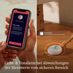 Dream Sock – Smarte Babyüberwachung mit App | Sensorbasiertes Babyphone-System mit Schlaftracking & Benachrichtigungen | 0–18 Monate | Mint