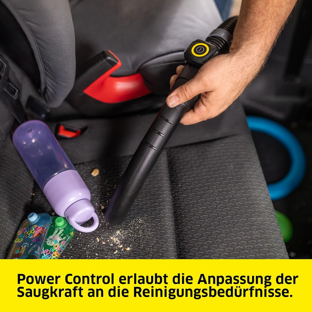 WD 7 Control P S 30/6/35/T Nass-/Trockensauger, FILT!elligence, Fernbedienung, Steckdose, Blasfunktion, 1400W, 30l Edelstahl