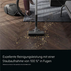 Staubsauger m. Beutel, 69 dB, HEPA, 5 L Beutel, Turbo-Düse für Tierhaare, 12 m, alle Böden, Zusatzdüsen, grau, VX9-5-EBR