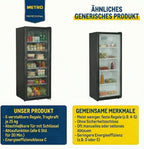 Getränkekühlschrank GSC4240B, 237 L, 110 W, 6 verstellbaren Einlegeböden, LED-Innenbeleuchtung, schwarz
