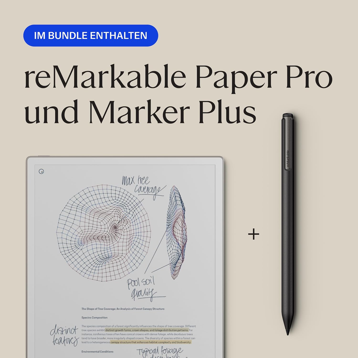 Paper Pro | Das ultimative Papier-Tablet mit 11,8-Zoll-Farbdisplay und Leselicht, inklusive Marker Plus Pen