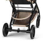 Gold Kinderwagen BEEZY mit Ergonomischer Liegeposition, Ab Geburt bis 4 Jahre (max. 22 kg), Kompakt faltbar, Einhand-Gurtsystem, Magic Black