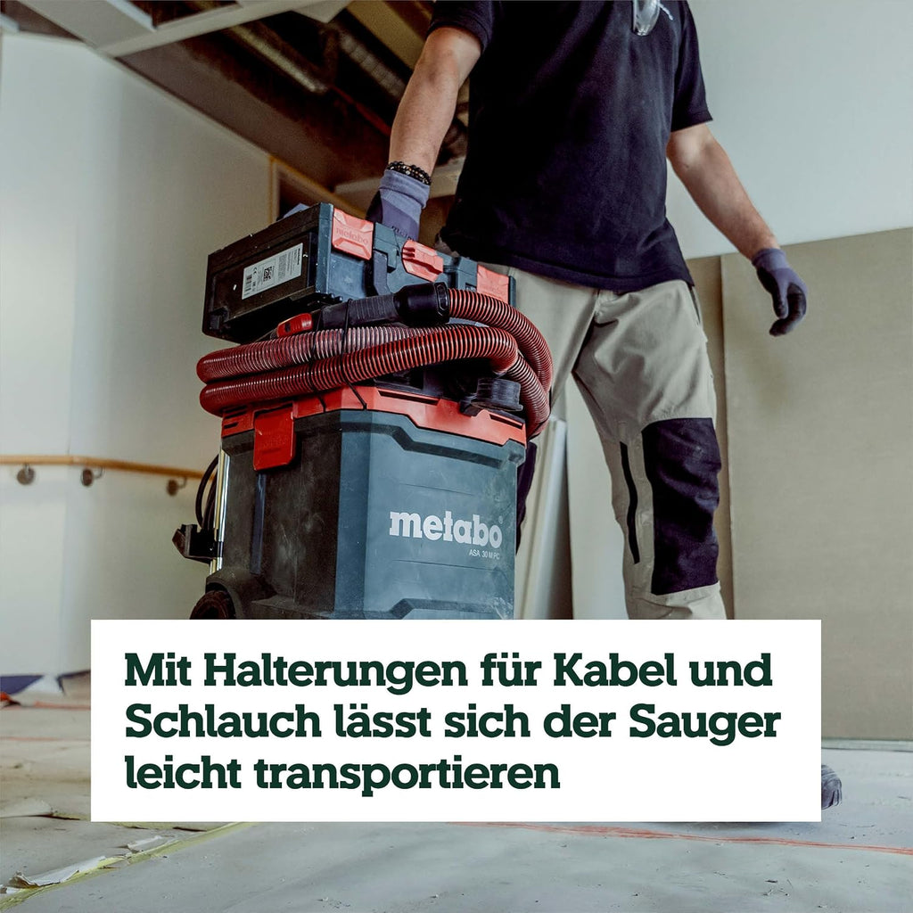 ASA 30 M PC Allessauger – 602087000 – Nass-/Trockensauger mit integrierter Filterabreinigung – 8 m Kabellänge