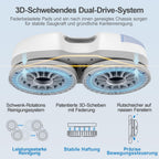 S7 Fensterputzroboter, akt. Sprühf., 6500Pa, 3D-Schwebepad, 80ml Tank, Mehrfachschutz, 8 Tücher + Koffer inkl.