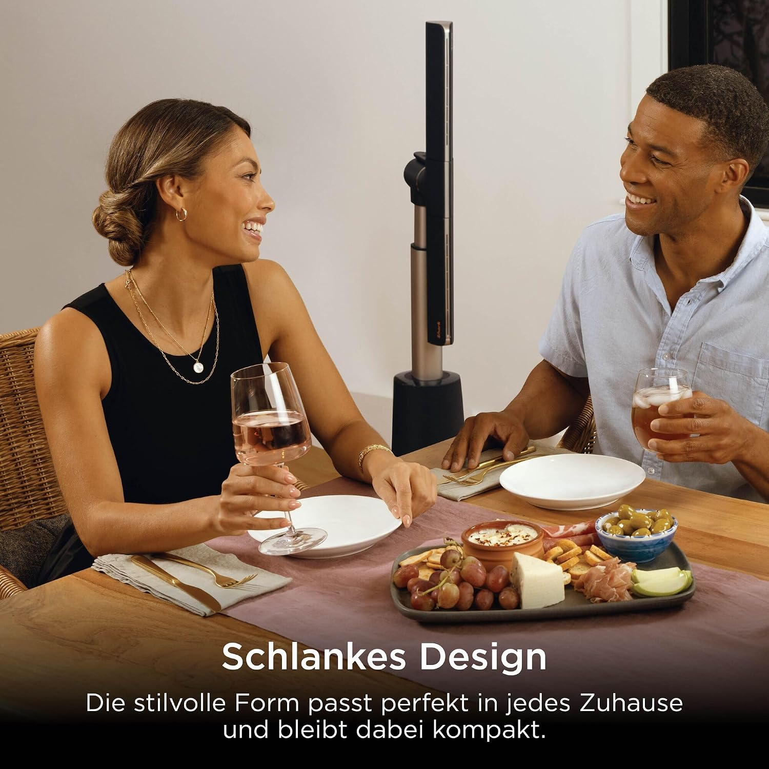 TurboBlade Turmventilator, leise, Hochgeschwindigkeit, 20m Reichweite, 10 Stufen, 180° Osz., Fernbed., Timer, einf. Reinigung, anthrazit, TF200SEU