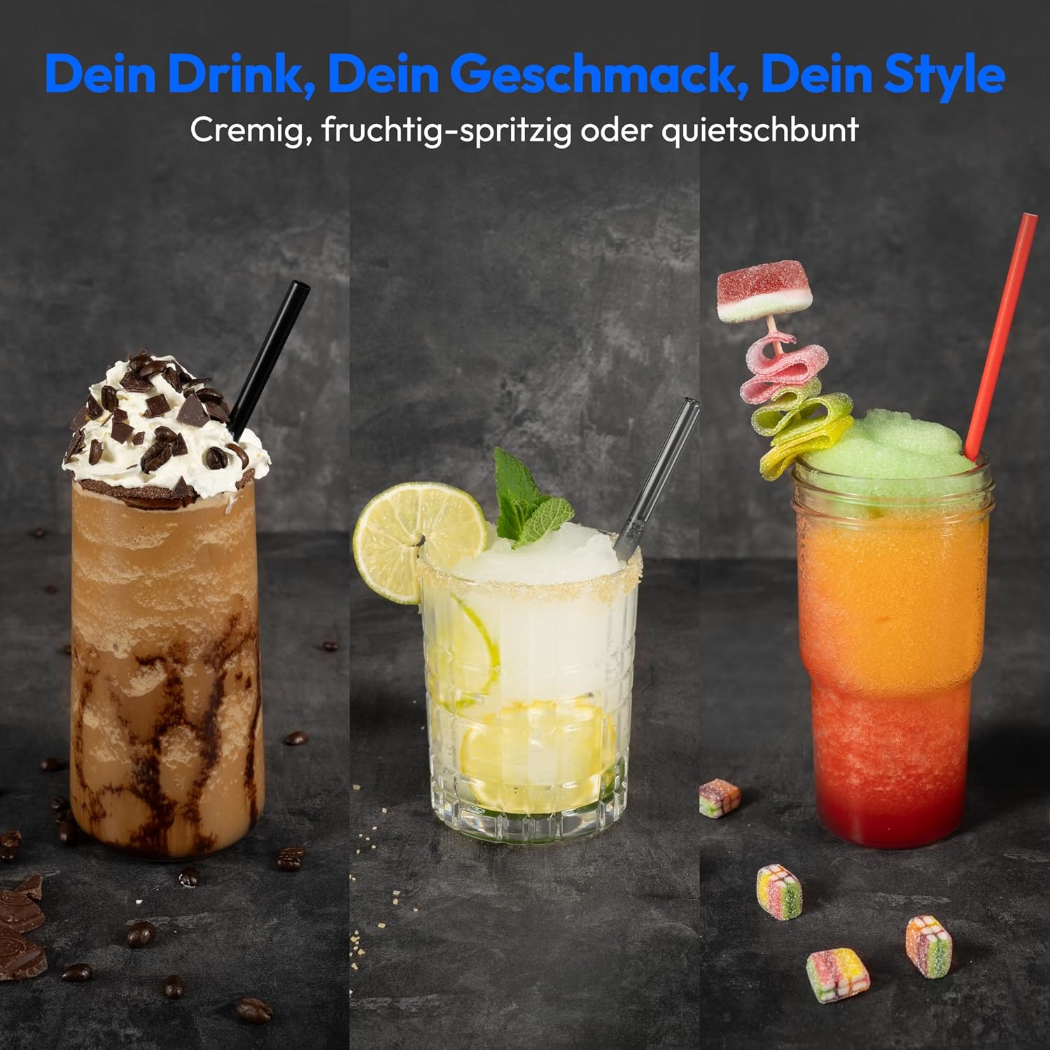 Slush-Maschine, 2,6 L Eis-Kapazität, 1,9 L Behälter, 5 Modi, 30-60 Min., Kompressor, Slush-Eisbereiter, MD12090