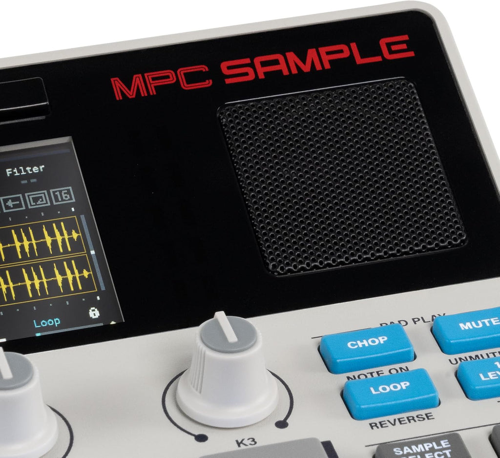 MPC Sample - Standalone Portable Sampler, Sequenzer und Effektprozessor mit Akku, USB-C, integriertem Lautsprecher und Mikrofon