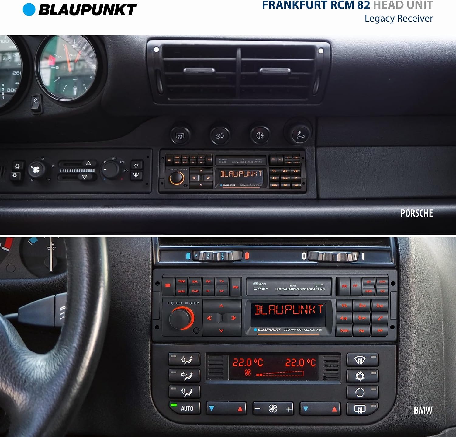 Frankfurt RCM 82 DAB, 1-DIN Autoradio, DAB+, BT, AUX, USB, SD, Lenkradfernbedienung, Freisprech., Equalizer, 200W, schwarz