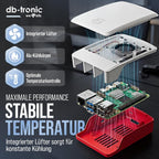 Raspberry Pi 5 8GB 128GB Starter Set mit 27W Netzteil, Lüfter-Gehäuse & 4K Micro HDMI Kabel - Ideal für Smart Home, Retro Gaming & Home Assistant