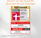 Heißluftfritteuse 8,5L 2 Kammern mit Sichtfenster, Testsieger Stiftung Warentest, NTC-Tech für präzise Temperaturkontrolle, Gold, R903