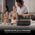 FlexDrawer Dual-Zone Heißluftfritteuse, 10,4L, herausnehmb. Trenner, Antihaft, spülmaschinenfest, 7-in-1, schwarz/kupfer, AF500EUCP