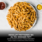 FlexDrawer Dual-Zone Heißluftfritteuse, 10,4L, herausnehmb. Trenner, Antihaft, spülmaschinenfest, 7-in-1, schwarz/kupfer, AF500EUCP