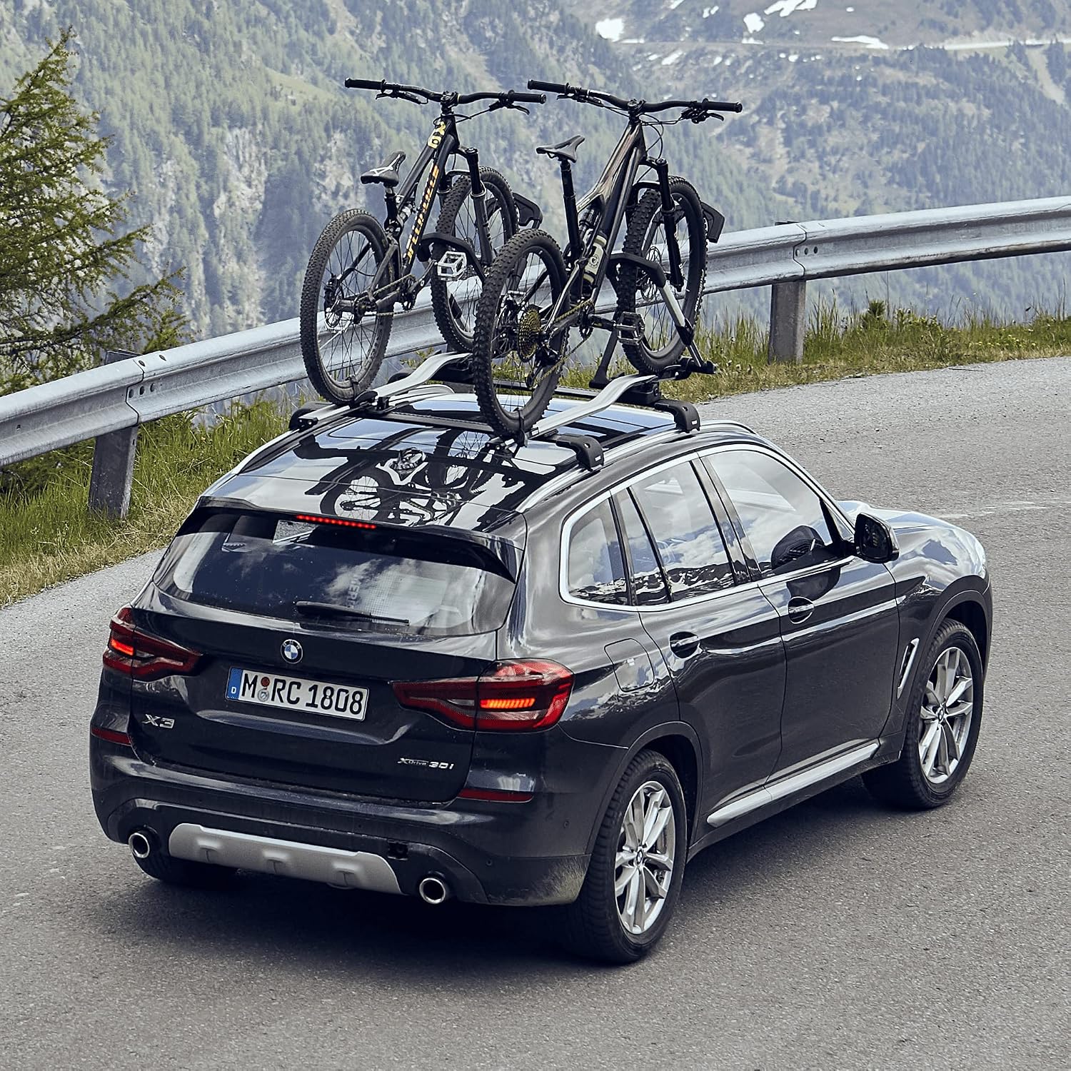 Upride Dachfahrradträger, Schwarz/Aluminium, Einheitsgröße