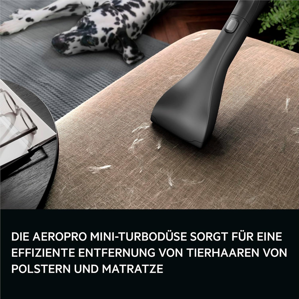 Staubsauger m. Beutel, 69 dB, HEPA, 5 L Beutel, Turbo-Düse für Tierhaare, 12 m, alle Böden, Zusatzdüsen, grau, VX9-5-EBR