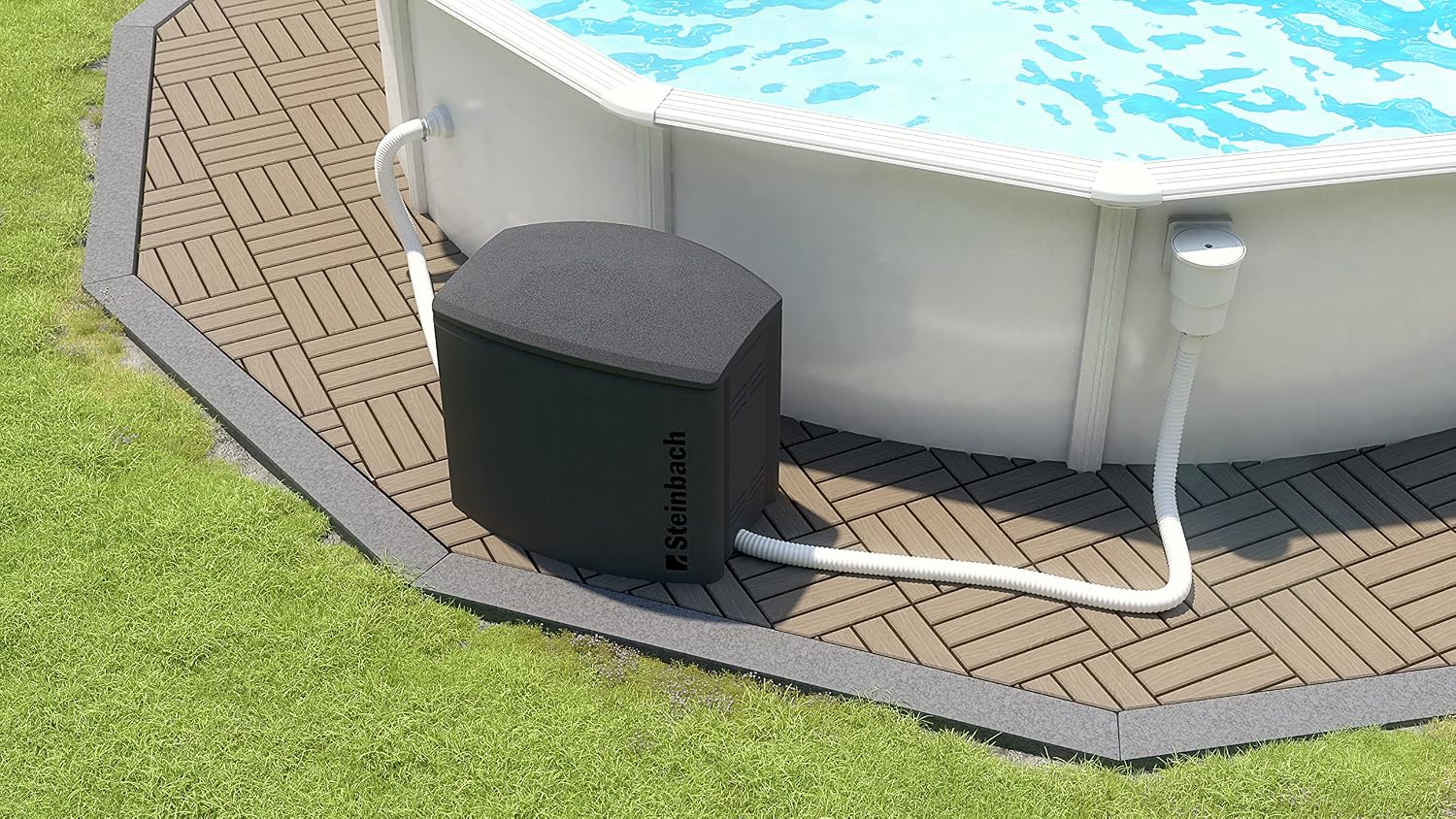 Pool Technikbox 036600 – Hochwertige Box, wetter- und chemiebeständig, geräusch- und temperaturisolierend, schützt Pooltechnik und Equipment