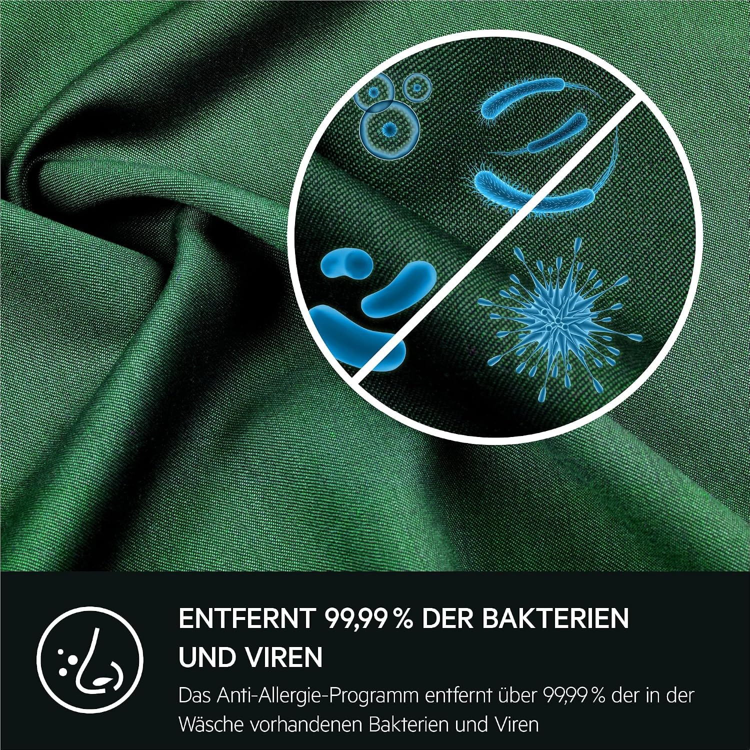 Waschmaschine 8kg, Serie 6000 ProSense: Mengenautomatik (Waschdauer+Energie anpass.), Startzeitv., Nachlegef., Vollwasserschutz, 1400 U/min, L6AMZ48FL