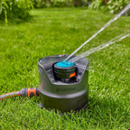 AquaPrecise Bewässerungssystem für Rasen bis 320 m², solarbetrieben, gleichmäßige Verteilung, Bluetooth, einfache Montage, für jeden Garten (16000-20)