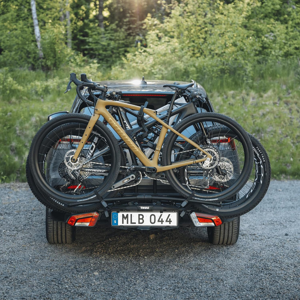 Plattformfahrradträger Easyfold 3 Für Anhängerkupplung Schwarz, 2(3) Fahrräder