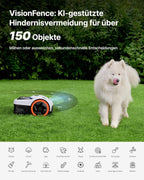 Navimow i205 AWD Mähroboter, ohne Begrenzungskabel, Garage S, für 500 m², Allradantrieb 45% Steigung, NRTK+Vision, keine RTK-Antenne