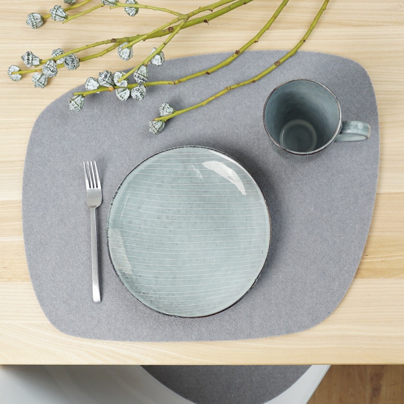 Filz Tischsets 45x35cm rechteckig rPET Platzdeko