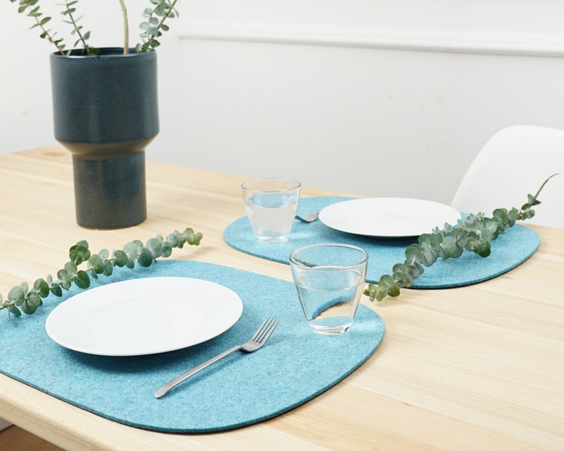 rPET Filz Tischsets 45x35cm rechteckig Platzdeckchen