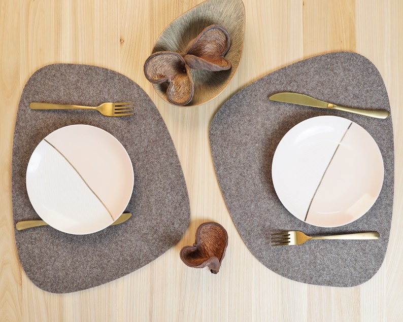 rPET Filz Tischsets 45x35cm rechteckig Platzset