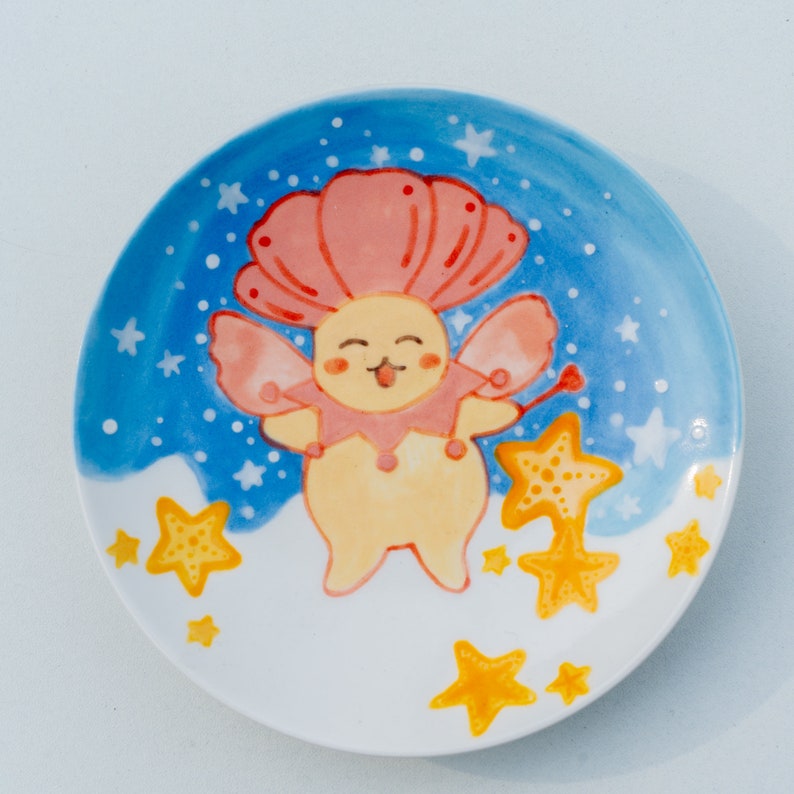 Keramik Ring Schale Muschel Mann Ozean inspiriert Himmelblau Seestern Schmuckstück Schale Kawaii Catchall Tablett für Kinder