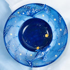 Handgefertigte Keramikschale mit 3D Walhai Design, Blau, 21 cm, Spülmaschinen- und mikrowellengeeignet