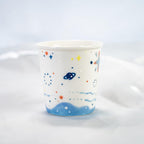 Handbemalte Keramik Tassen Set Orca & Stachelrochen | Ocean Inspiriert Blau Kaffeetassen