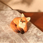 Keramik Fuchs Kerzenhalter - Handgemachte Fuchsfigur für Walddeko Geburtstagsparty