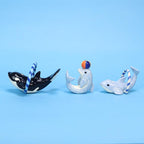 Personalisierter Orca Delfin Kerzenhalter Keramik Figur Geburtstag Kuchen Topper Party Dekoration