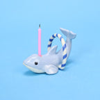 Personalisierter Orca Delfin Kerzenhalter Keramik Figur Geburtstag Kuchen Topper Party Dekoration