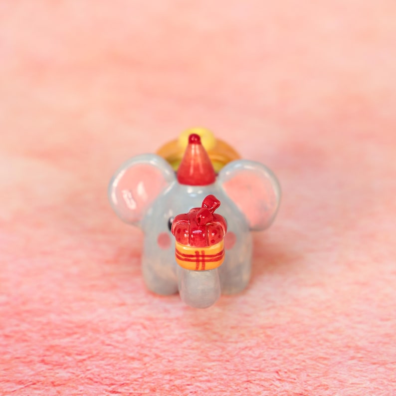 Keramik Elefant Kerzenhalter Handgemacht Kawaii Wohnkultur Party Dekoration