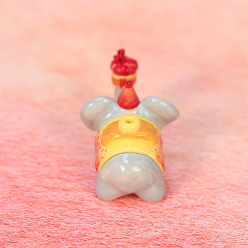 Keramik Elefant Kerzenhalter Handgemacht Kawaii Wohnkultur Party Dekoration