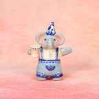 Handgefertigte Keramik Elefant Kerzenhalter Set - Geburtstagsgeschenke, Elefant Figuren, Keramik Wohnkultur