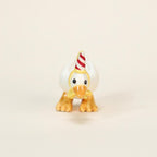 Handgefertigte Keramik Gans Kuchen Topper Partyhut Porzellan Figurine Geburtstag Kerzenhalter