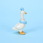 Handgemachte blaue Schlafmütze Gänse Kuchen Topper Keramik Geburtstag Kerzenhalter Tier Figur Party Dekoration