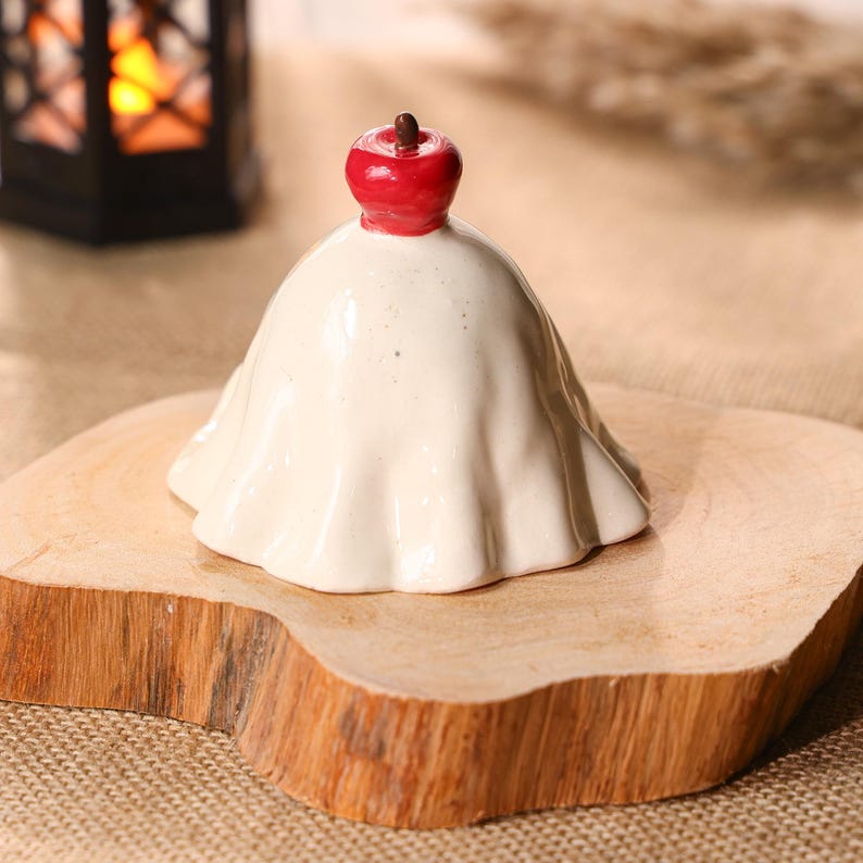 Handgefertigter Keramik Weihrauchbrenner Geist Rosa Halloween Kerzenhalter Teelichthalter Diffuser