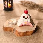Handgefertigter Keramik Weihrauchbrenner Geist Rosa Halloween Kerzenhalter Teelichthalter Diffuser