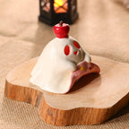 Handgefertigter Keramik Weihrauchbrenner Geist Rosa Halloween Kerzenhalter Teelichthalter Diffuser