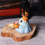 Niedliche Halloween Geist Kerzenhalter Handgemachte Keramik Kürbis Candy Korb Spooky Tisch Dekoration