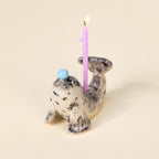 Keramik Robbe Regenmantel Kerzenhalter Cake Topper Handbemalt Dekorativ Party Dekoration